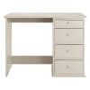 Bureau 4 tiroirs taupe